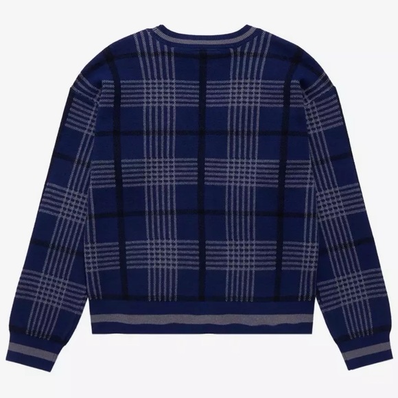 BoxLunch Exclusive Harry Potter Ravenclaw Plaid Knit Cardigan Sweater 2X 18 20 - Picture 13 of 14